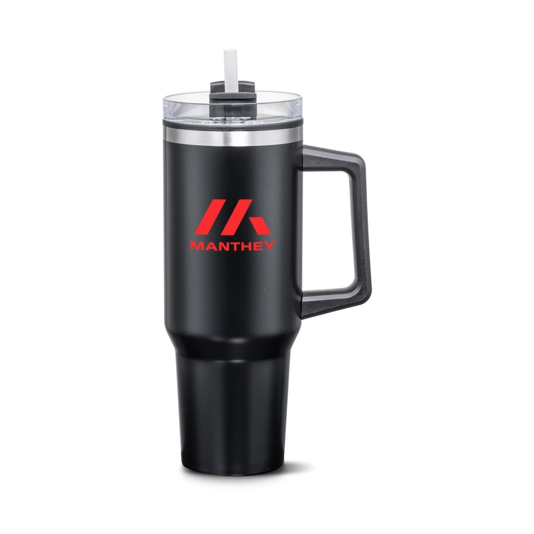 Benidorm Handle Travel Mug w/Straw - 40oz