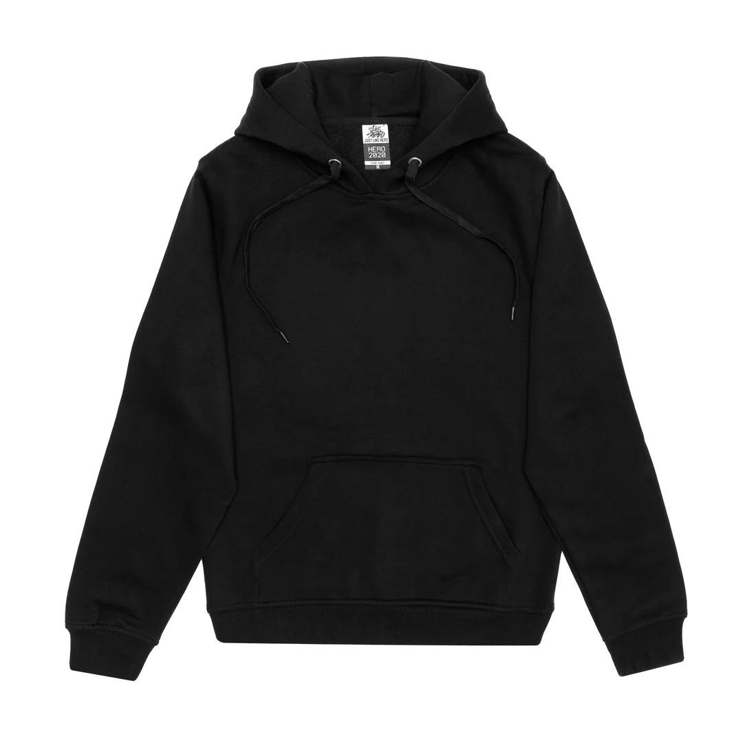 Unisex Blank Hoodie - Black